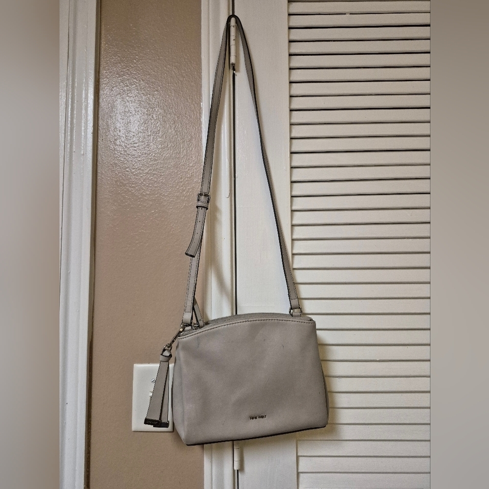 Nine West Light Gray Crossbody Bag